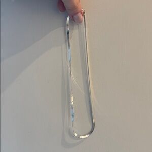 Sterling Silver 925 Made in Italy Snake Necklace 18”